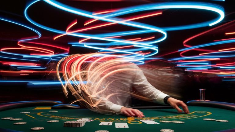 flickering energy creates motion