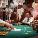 gambling house with smoke