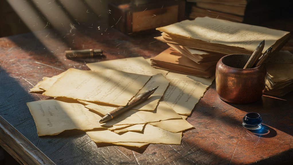 historical dust writing beginnings