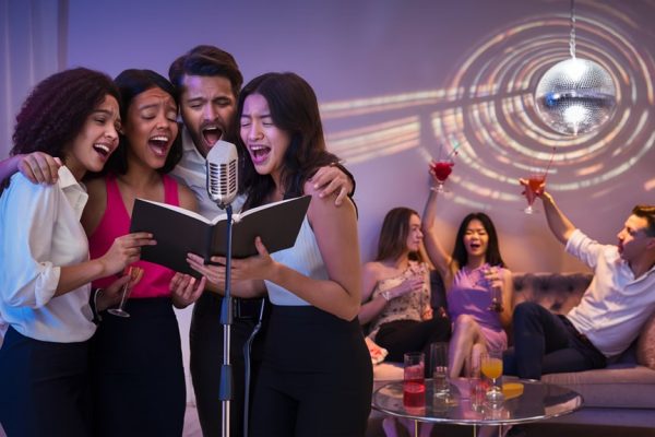 How to Make Karaoke Fun for Everyone at Your Celebration sing together have fun