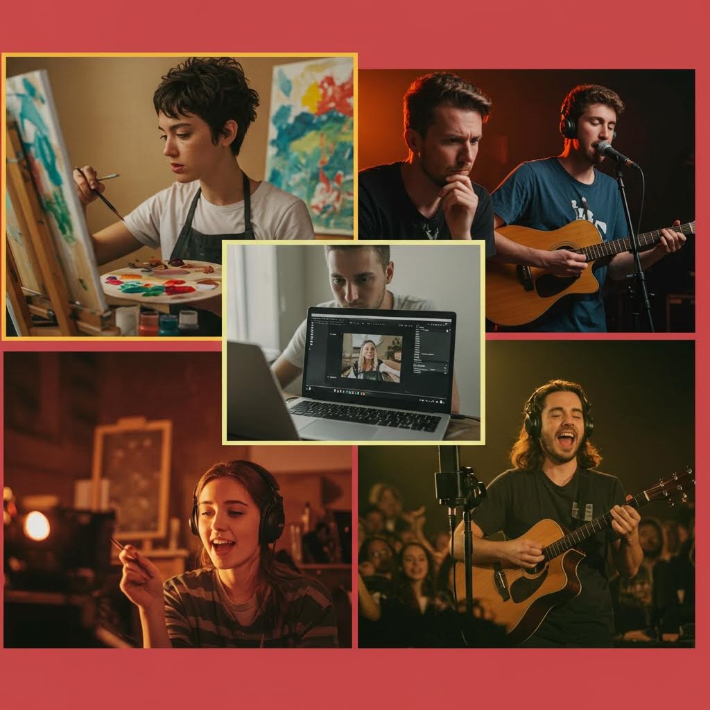 온카스터디 창의적 학습 예술 음악 영상 제작